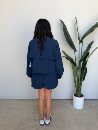 The Colby Zipper Jacket (Navy)