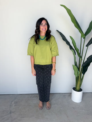 The Keely Sweater (Chartruse)