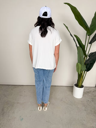 The Ben Knit Tee (White)