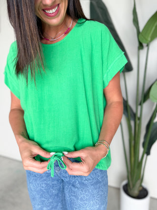 The Gabels Linen Top (Kelly)