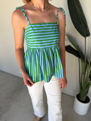 The Merida Striped Top (Green)