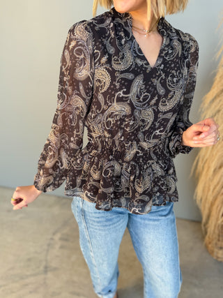 The Bre Paisley Top