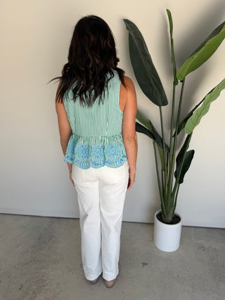 The Pompano Embroidered Top