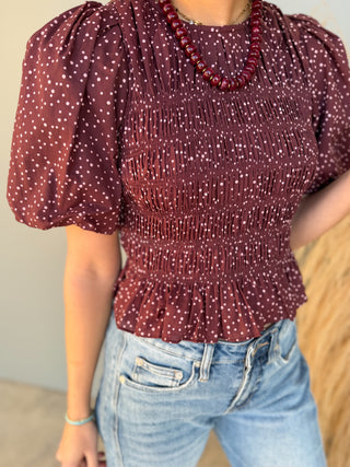 The Linus Polkadot Top