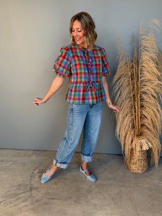 The Dustin Plaid Top