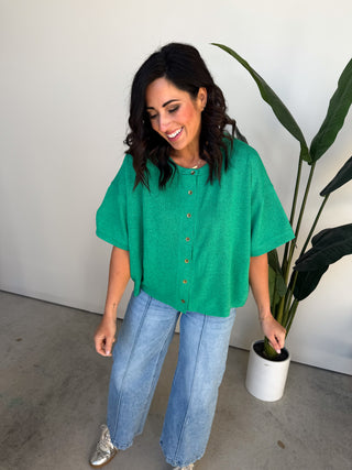 The Marge Button Knit Top