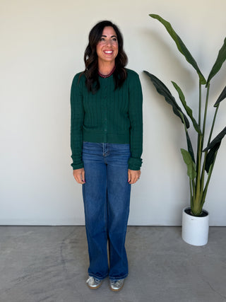 The Elara Knit Top (Forest)