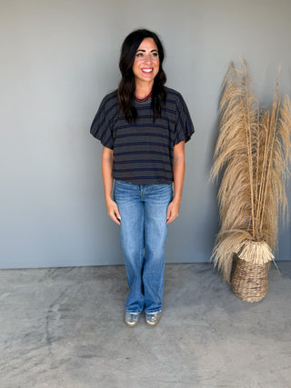 The Marnie Top (Charcoal)