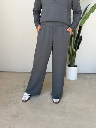 The Hudson Ribbed Pants (Ash)