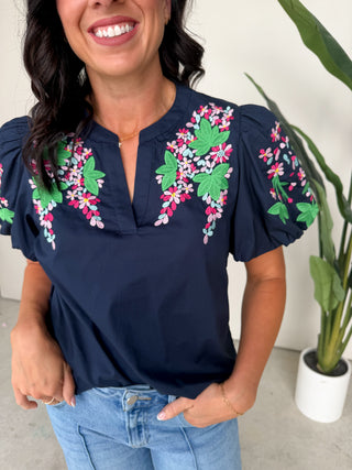 The Bozeman Embroidered Top