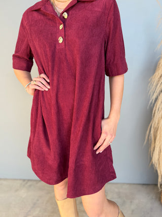The Gemma Dress (Wine)