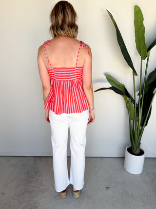 The Merida Striped Top (Pink)
