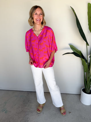 The La Paz Zebra Top