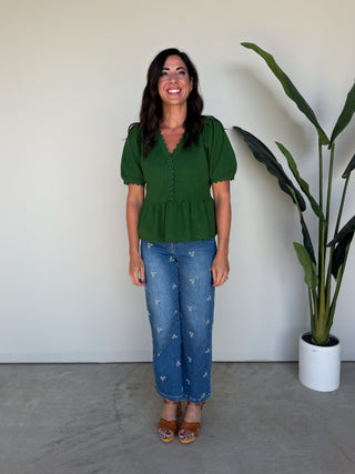 The Lennox Scalloped Sweater