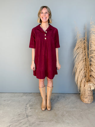 The Gemma Dress (Wine)