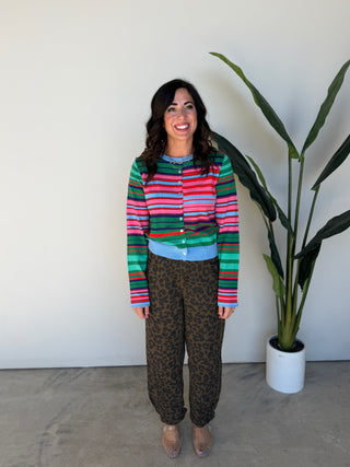The Kalina Button Sweater (Green)