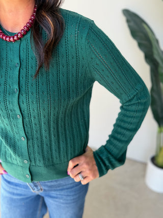 The Elara Knit Top (Forest)