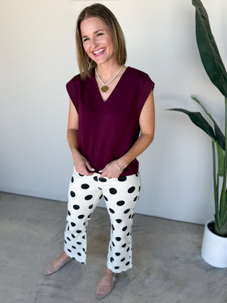 The Beaufort Top (Maroon)