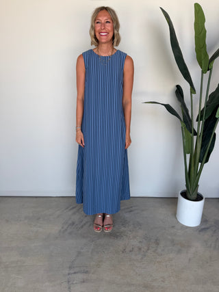 The Teller Striped Maxi (Blue)