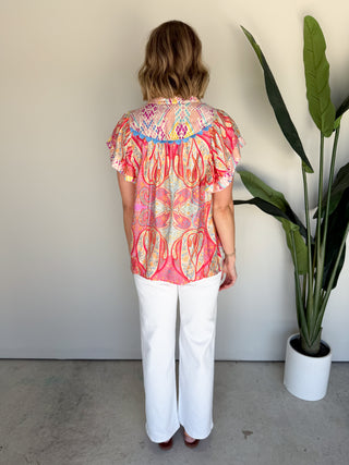The Baldoni Scalloped Top