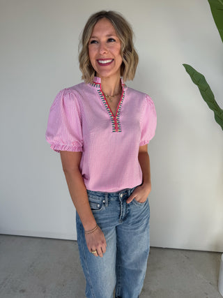 The Josephine Embroidered Top