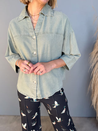 The Erin Button Top