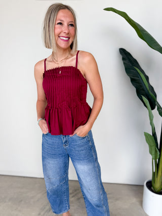 The Bozeman Pleated Top
