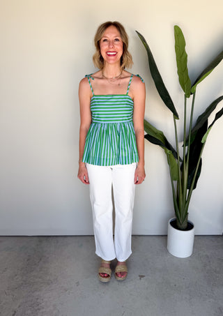 The Merida Striped Top (Green)