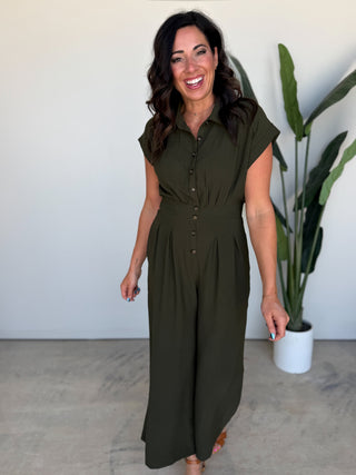 The Olivia Button Jumpsuit