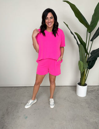 The Sutton Ribbed Set (Pink)