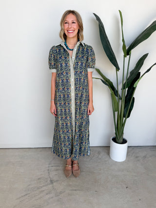 The Violette Button Dress