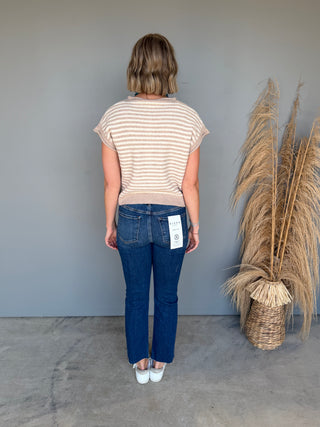 The Maggie Knit Top (Taupe)