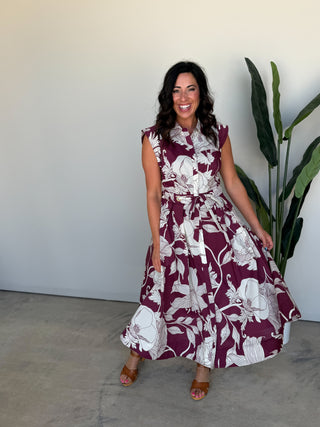 The Fern Dress (Wine)