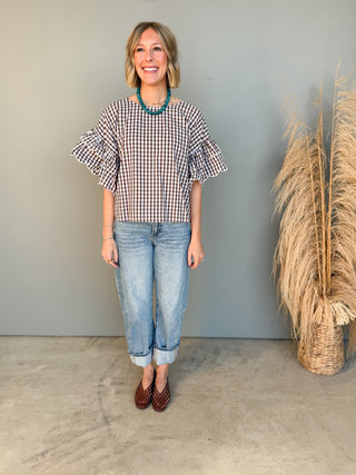 The Rebecca Gingham Top