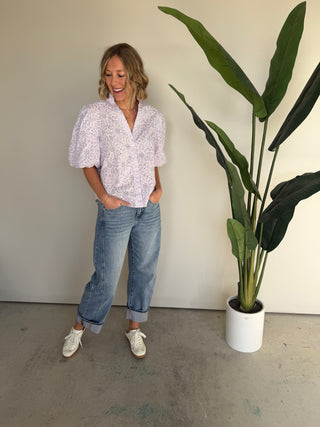 The Everly Eyelet Top