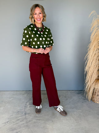 The Loretta Polkadot Top