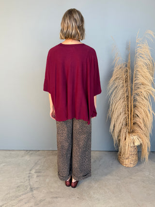 The Opaline Knit Tunic (Plum)