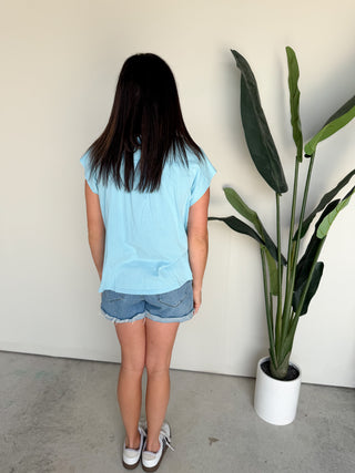 The Belhaven Button Top