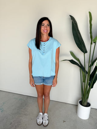 The Belhaven Button Top