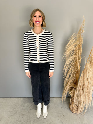 The Drew Button Sweater