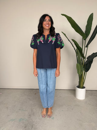 The Bozeman Embroidered Top