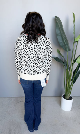 The Anita Dalmatian Cardigan