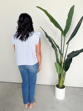 The Madison Pearl Button Top
