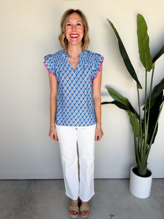 The Montrose Top (Blue)