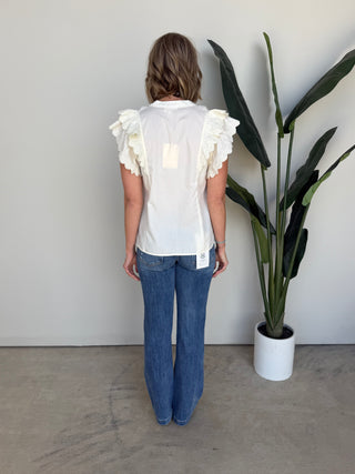 The Rainier Ruffle Top (Cream)