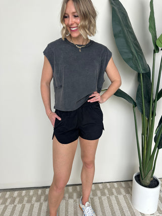 The Zane Athletic Shorts (Black)