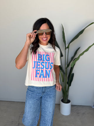 Big Jesus Fan Tee (Cream)