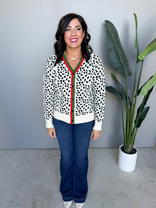 The Anita Dalmatian Cardigan