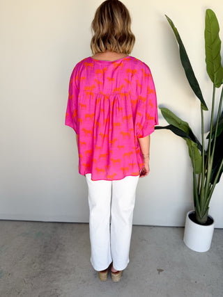 The La Paz Zebra Top