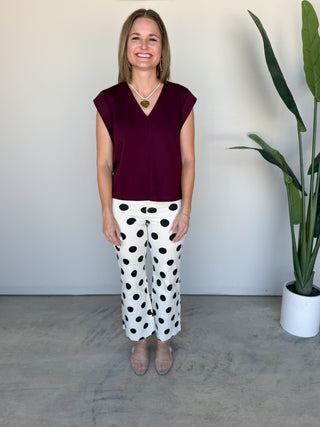 The Beaufort Top (Maroon)